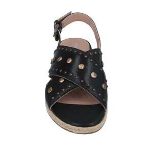 GEOX Leather black stud Sandals size 5